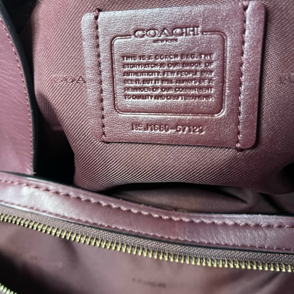 Coach “Edie” Shoulder Bag in Oxblood with Gunmetal Hardware - Picture 3 of 9